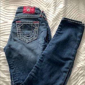 True Religion Pink series Legging Jean